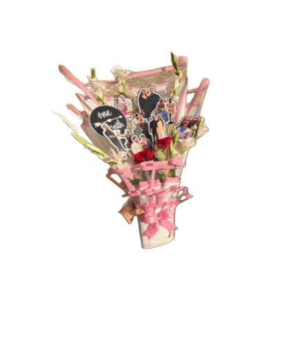 Photo Cutout Flower Bouquet