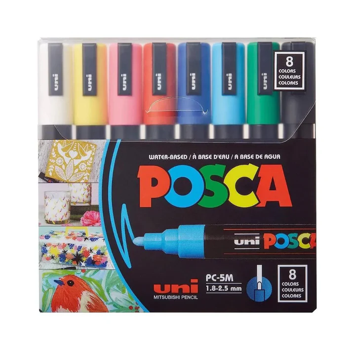 Uni Ball Posca Markers (8ps)