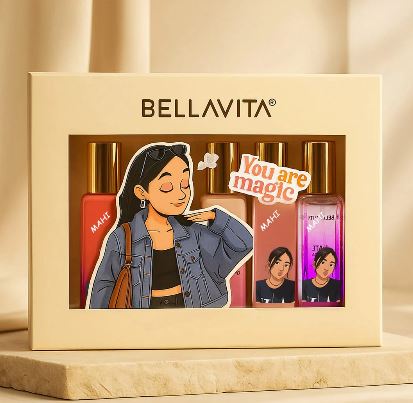 Personalized Bella Vita printed photo gift set